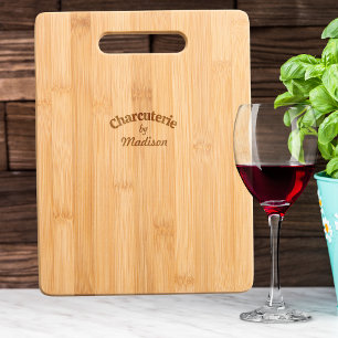 Charcuterie Personalized Etched Wood Cutting Board