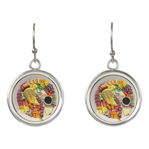 charcuterie plate earrings