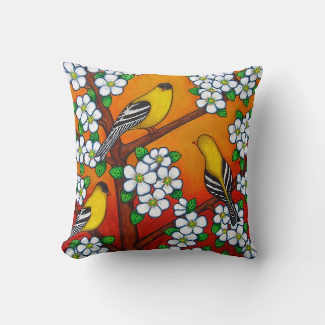 Chardonnay Sunset Polyester Throw Pillow 16" x 16" (Front)