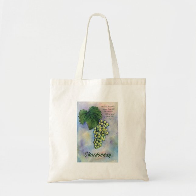 Chardonnay Wine Grapes & Description Bag (Front)