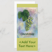 Chardonnay Wine Grapes & Description Rack Card (Front/Back)