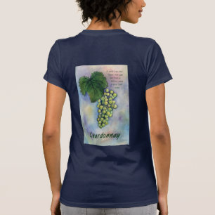 Chardonnay Wine Grapes & Description T-Shirt