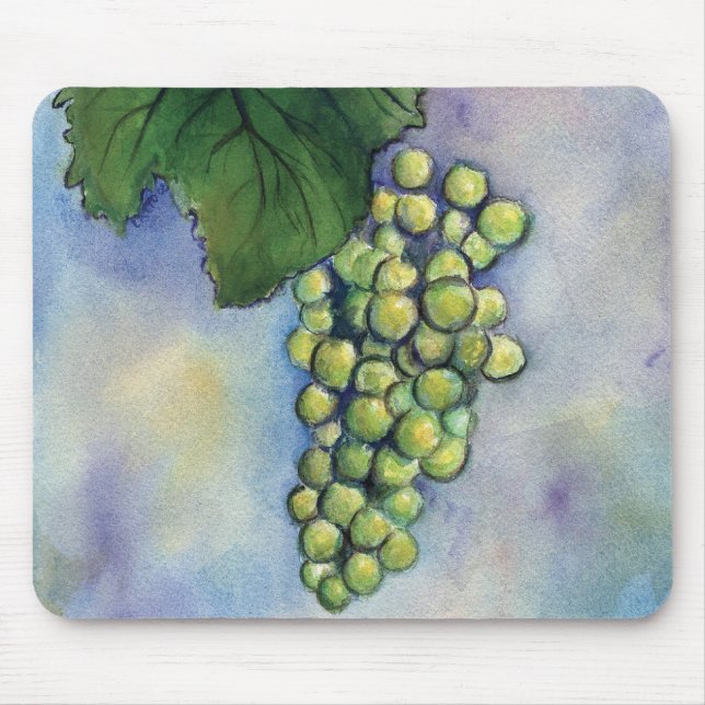 Chardonnay Wine Grapes Mousepad (Front)