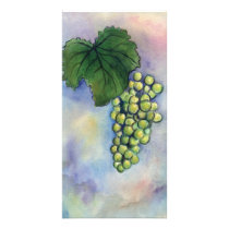 Chardonnay Wine Grapes Photo Card