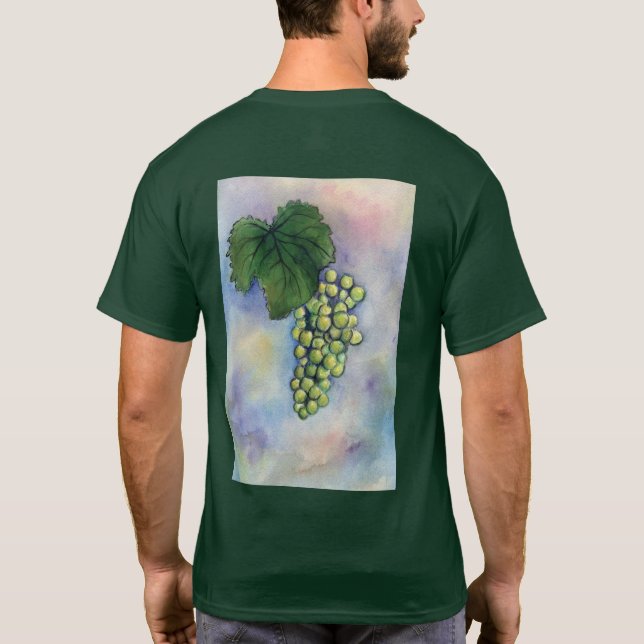 Chardonnay Wine Grapes Shirt (Back)