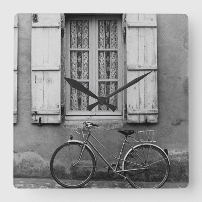 Charentes Bike Marans Square Wall Clock (Front)