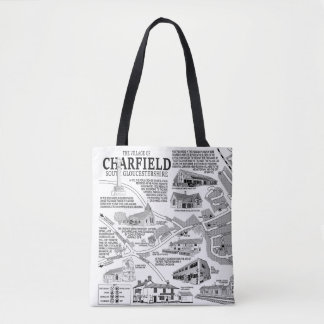 Charfield Village Map Tote Bag