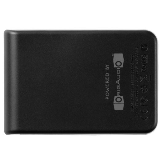Charge! Black and White Charging Rhino Power Bank (Back)