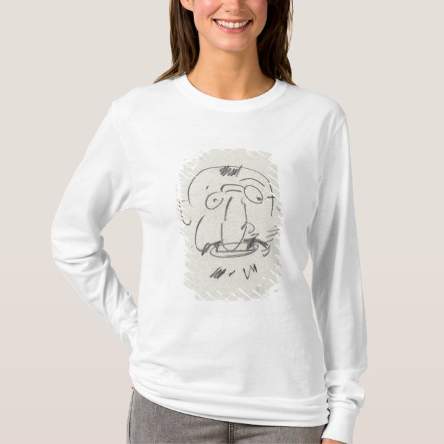 Charge de Lautrec par Lui-Meme (pencil on paper) T-Shirt (Front)