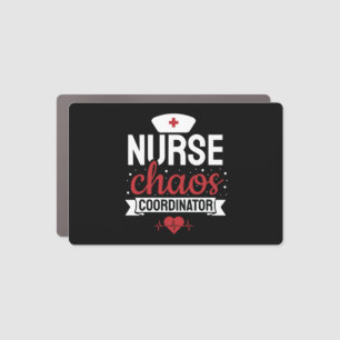 Charge Nurse Coordinator Funny Nursing Gift Car Magnet