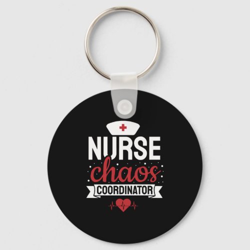 Charge Nurse Coordinator Funny Nursing Gift Keychain