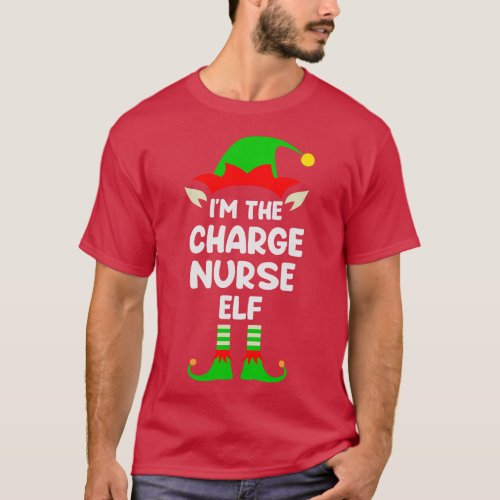 Charge Nurse Elf Matching Family Christmas 1 T_Shirt