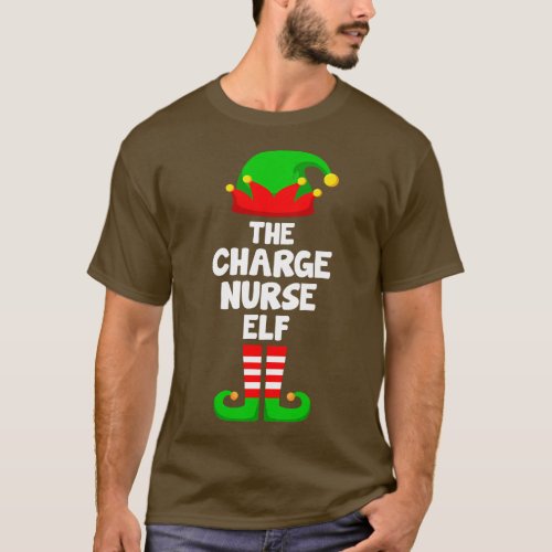 Charge Nurse Elf Matching Family Christmas 2 T_Shirt