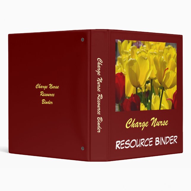Charge Nurse Resource Binder Tulips Nurses Week (Background)