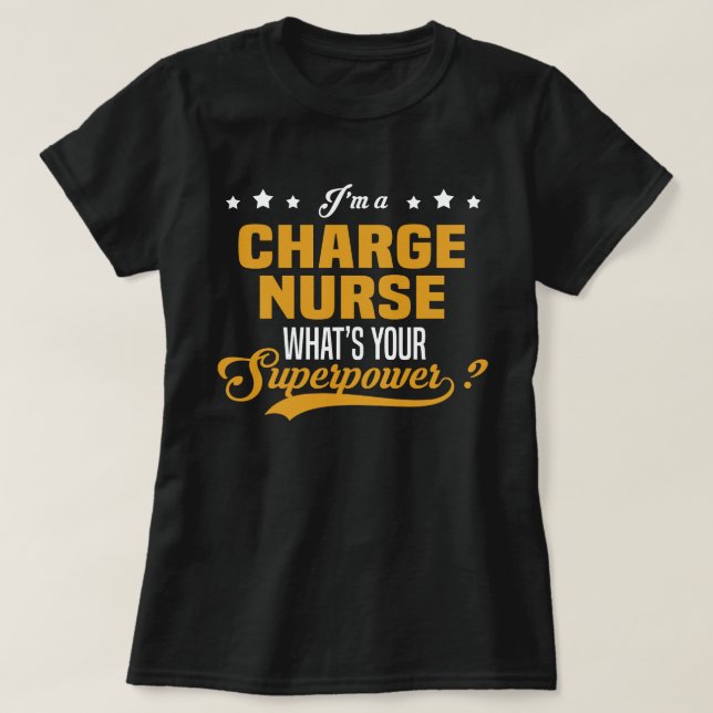 Charge Nurse T-Shirt (Design Front)
