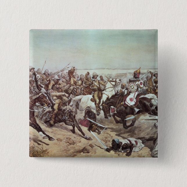 Charge of the 21st Lancers at Omdurman 2 Pinback Button (Front)