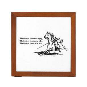 Charge of the Light Brigade Quote Illustration Pencil Holder