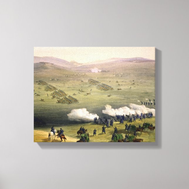 Charge of the Light Cavalry Brigade, October 25th Canvas Print (Front)