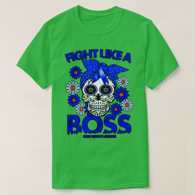 Charge Syndrome Awareness fight like a boss T-Shirt (Design Front)