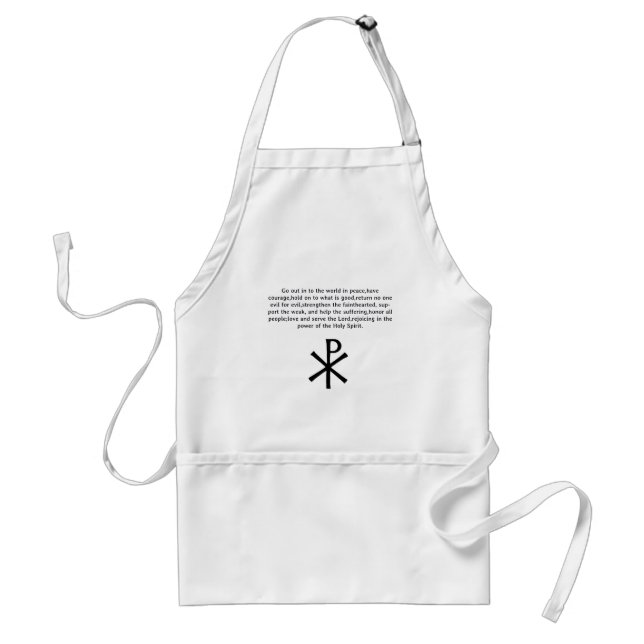 Charge to Christians Adult Apron (Front)