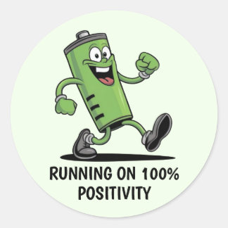 Charged Battery Sticker Set