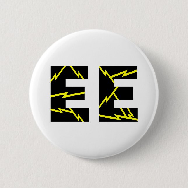 Charged EE Electrical Engineering Button (Front)