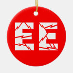 Charged EE Electrical Engineering Ceramic Ornament