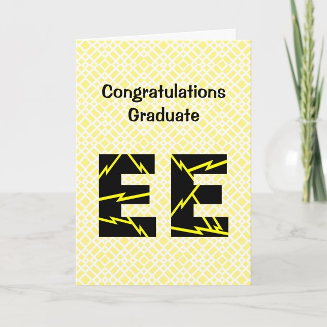 Charged EE  Graduation Card (Front)
