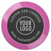 ChargeHub™ Promotional USB Charger Company Logo (Front)