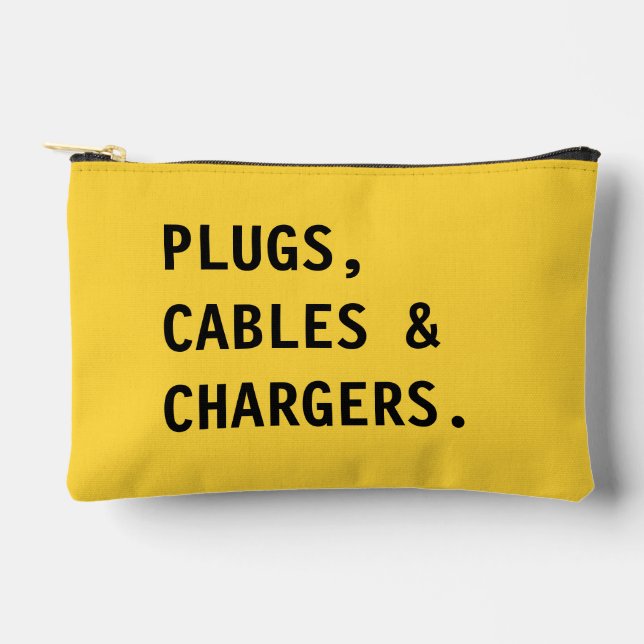Charger & Cable Organizer,Home Office Travel Pouch (Front)