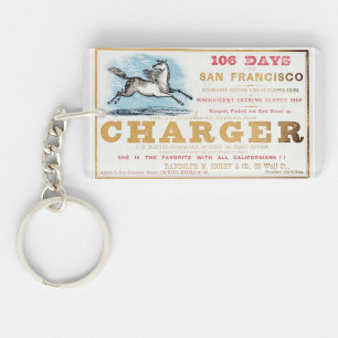 Charger clipper sailing ships 1861 keychain