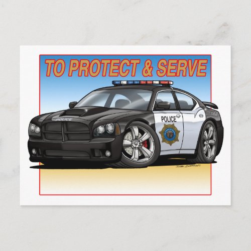 Charger_Police_New Postcard