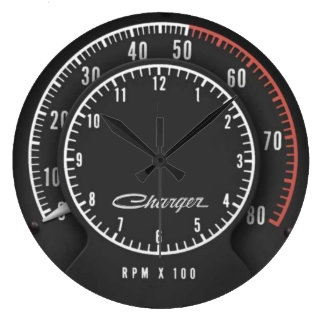 Charger Tic-Toc-Tach Clock