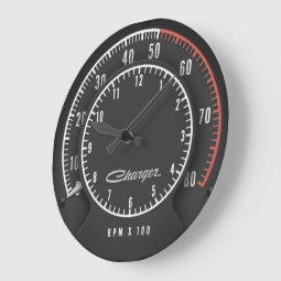 Charger Tic-Toc-Tach Clock | Zazzle