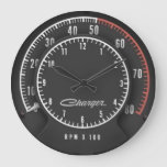 Charger Tic-toc-tach Clock at Zazzle