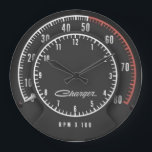 Charger Tic-Toc-Tach Clock<br><div class="desc">If you have a Rally Dash in your car... . why not have it in your office or garage too???</div>
