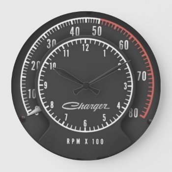 Charger Tic-toc-tach Clock by Chips_Designs at Zazzle