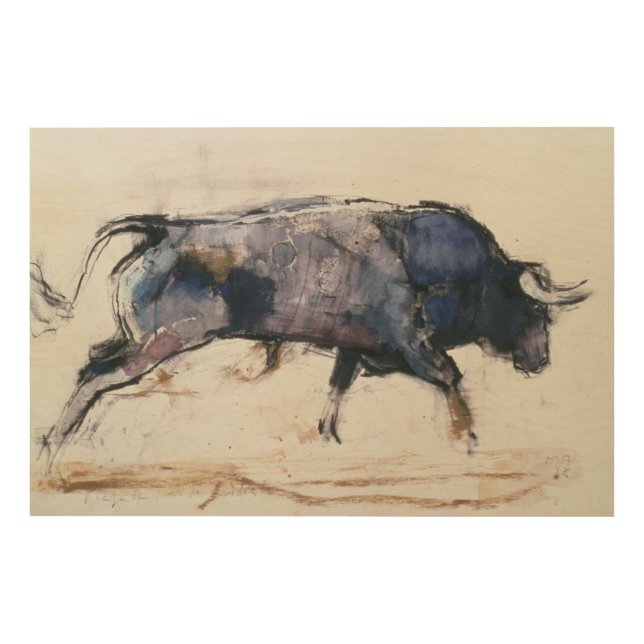 Charging Bull 1998 Wood Wall Art (Front)