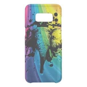 Charging Bull Elephant on Rainbow Uncommon Samsung Galaxy S8 Case
