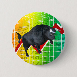 Charging Bull Market Run Button