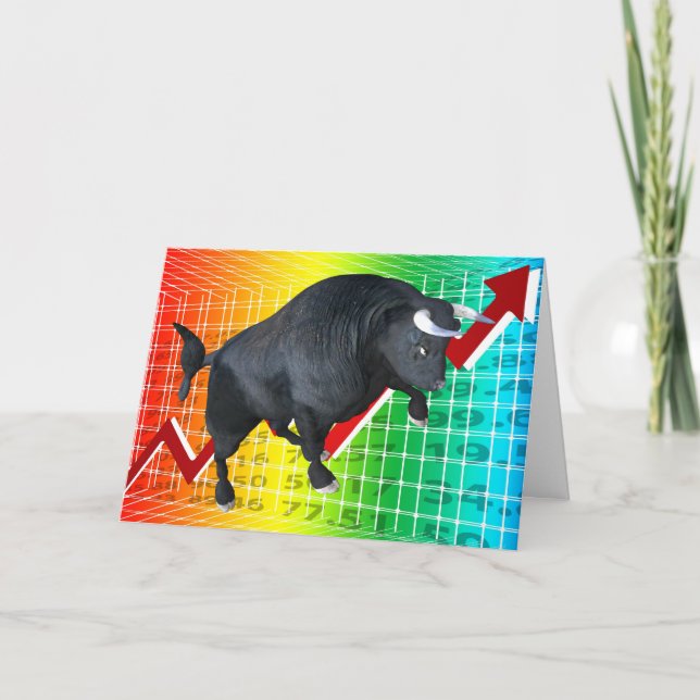 Charging Bull Market Run Card (Front)