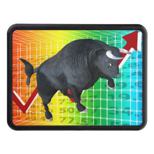 Charging Bull Market Run Hitch Cover