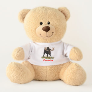 Charging Bull Moose - Canada Teddy Bear