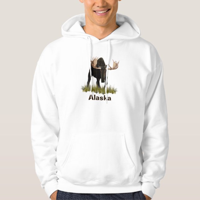Charging Bull Moose Hoodie (Front)