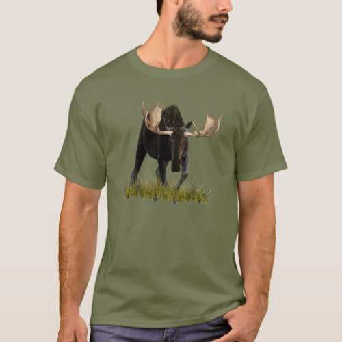 Charging Bull Moose T_Shirt