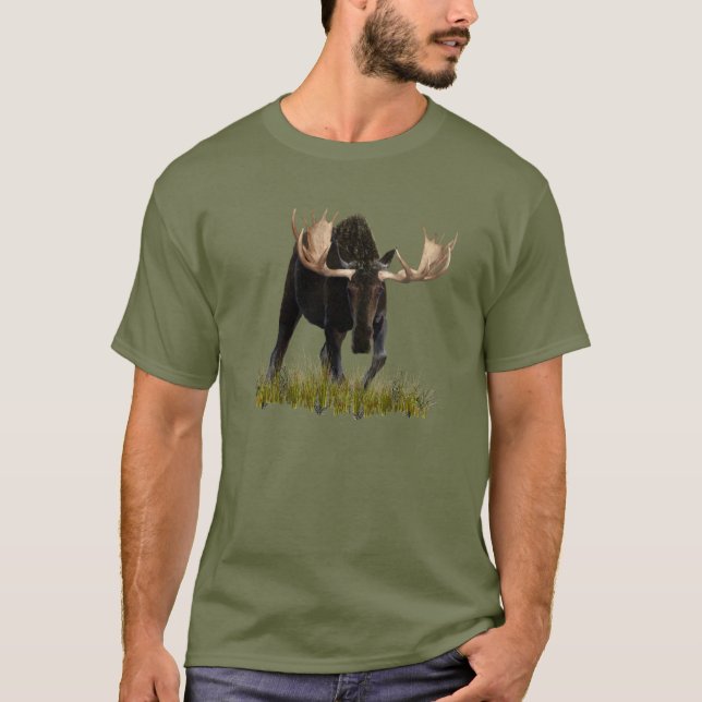 Charging Bull Moose T-Shirt (Front)