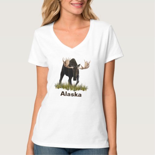 Charging Bull Moose T_Shirt