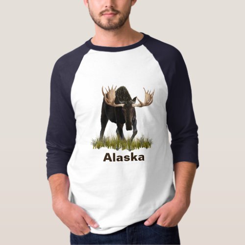 Charging Bull Moose T_Shirt