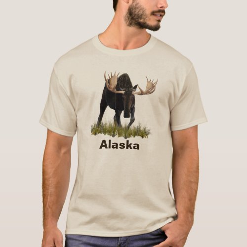 Charging Bull Moose T_Shirt