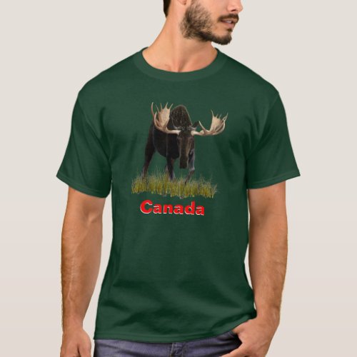 Charging Bull Moose T_Shirt